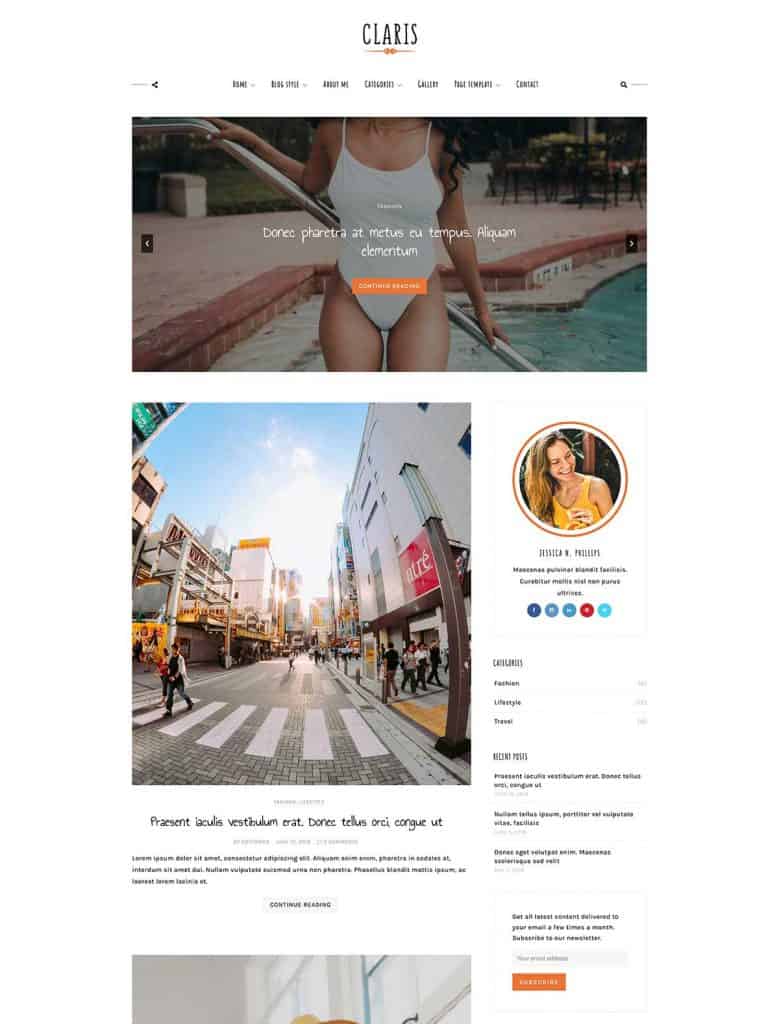 14 of The Best Feminine WordPress Themes for Under $100 6