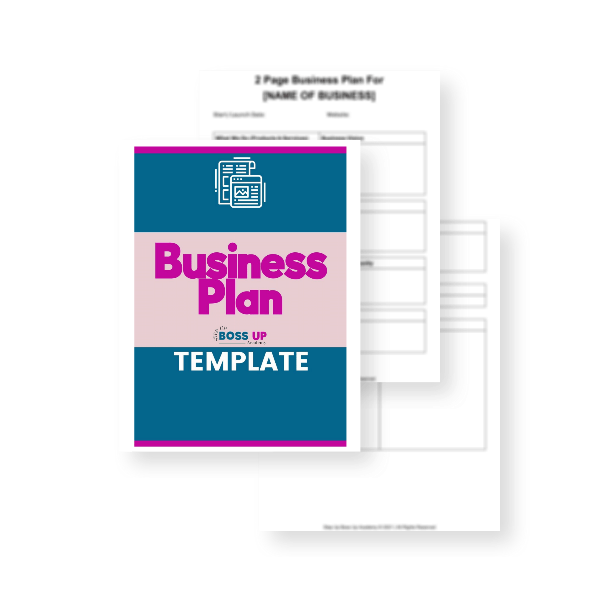 Free Template Business Plan Step Up Boss Up Society Helping