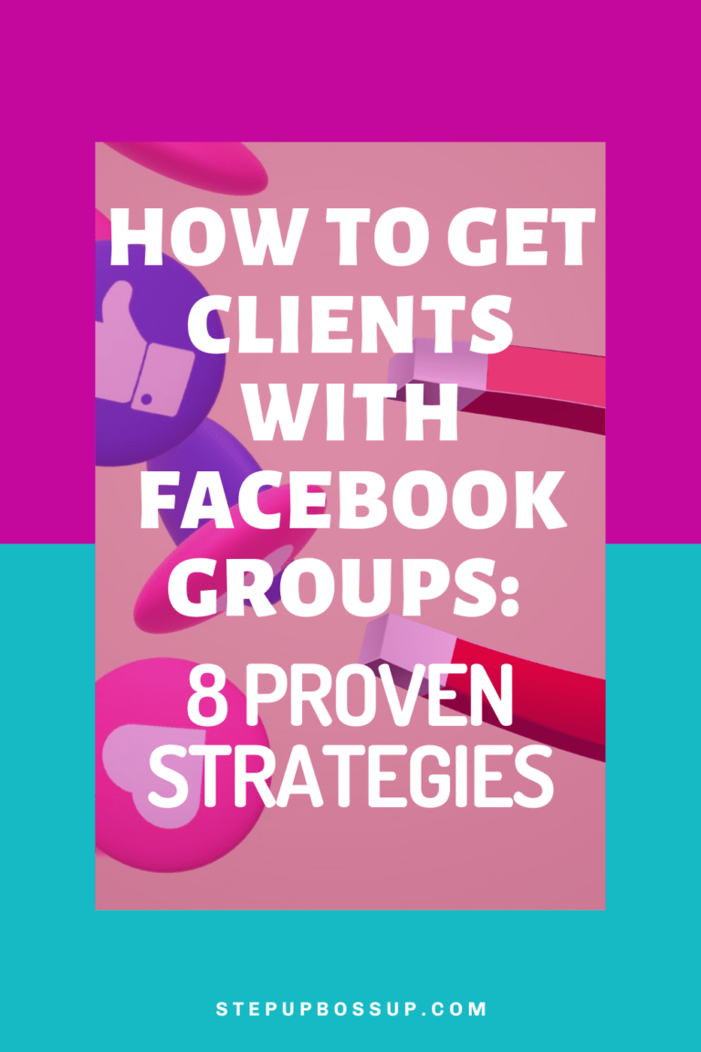 get clients with facebook groups