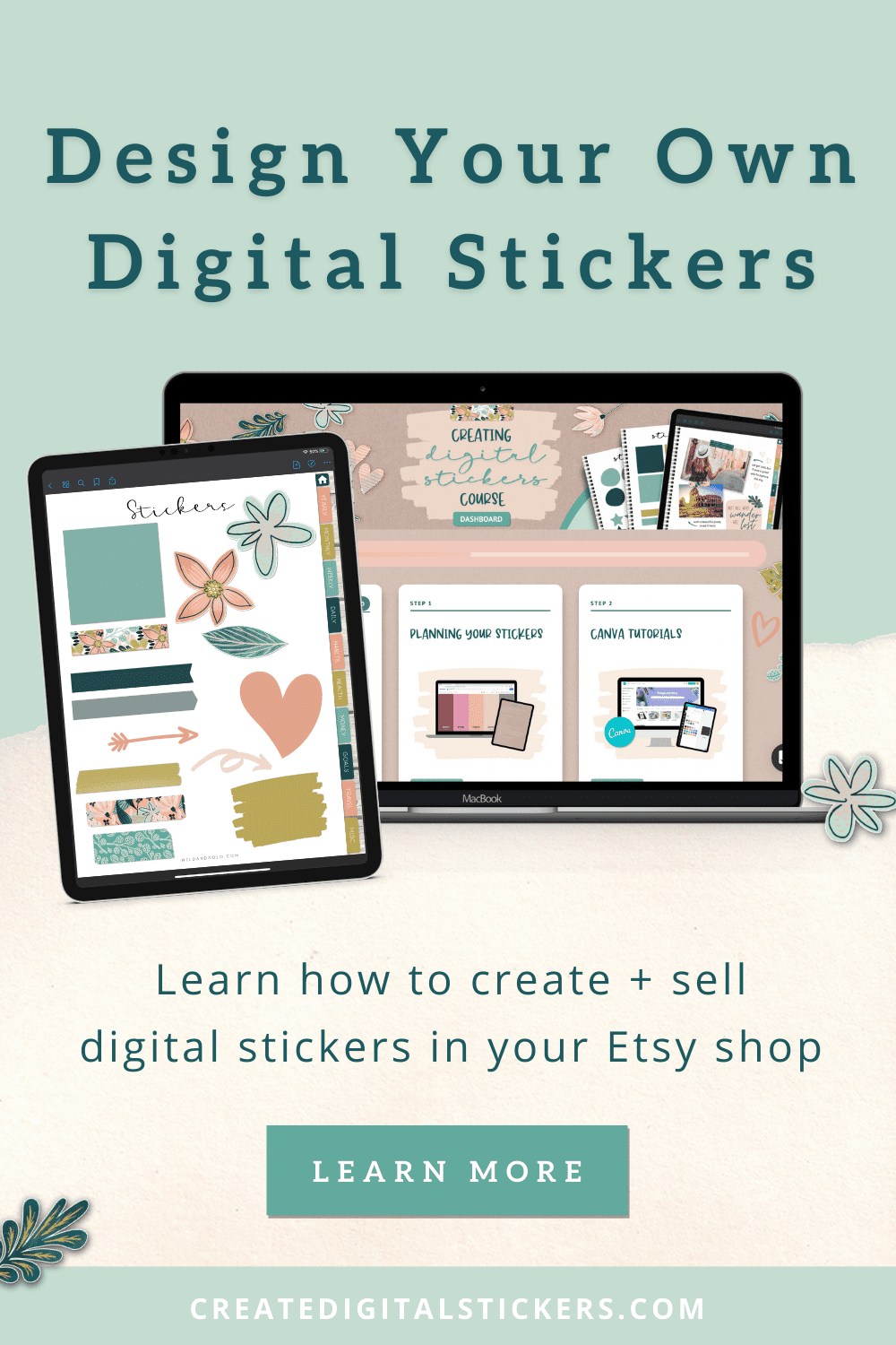 starting a digital planner business selling digital stickers